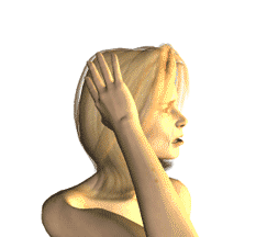 Tension Headaches and applied kinesiology - image of a lady with a tension headache and holding her hand to her head